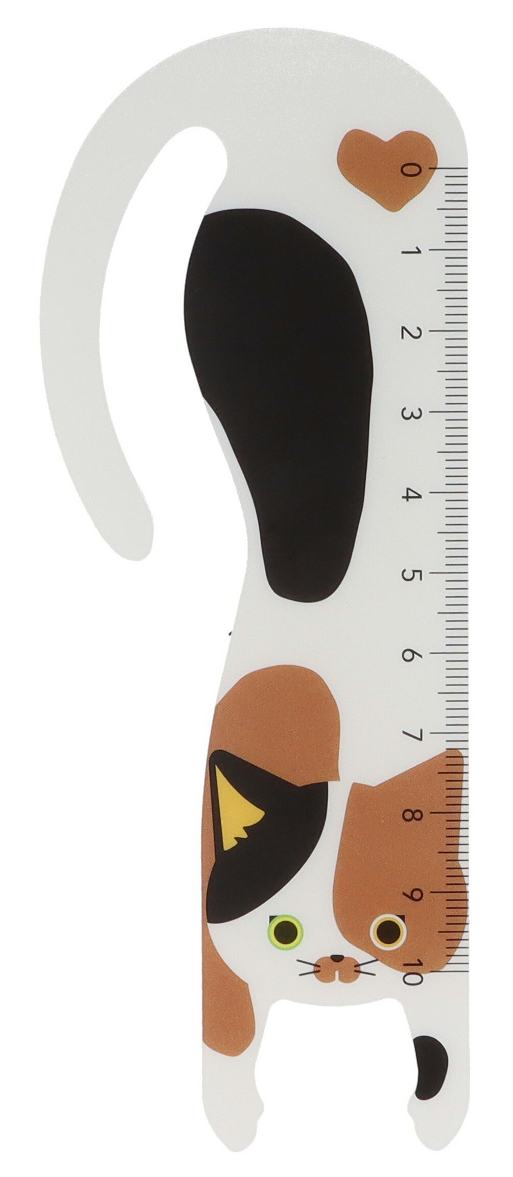[しおり ブックマーカー]ぶらさがりにゃんこしおり定規 ベロス 猫 ネコ 栞 定規