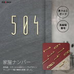 ドア番号 住所番号 数字 1個 数字ナンバー 真鍮製番号 家屋番号 部屋番号 自宅 オフィス 店舗 ルームプレート アドレス ルーム番号 黒クルミ材ボード