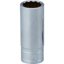 京都機械工具(KTC):KTC 9.5sq.セミディープソケット(十二角)8mm B3M-08W 型式:B3M-08W(4)