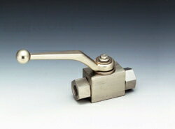 フジトク:NBシリーズ ステンレス鋼製 二方高圧ボールバルブ ネジ3/8 二方バルブ フルボア構造 DIY 配管部品 型式:NB-2-3-SUS(標準)