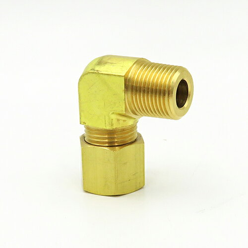 国内調達品:銅管用くい込み継手(15MPa)B型 エルボニップル ミリサイズ 型式:GL-2 10-R3/8-B