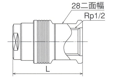 オンダ製作所:給水栓ソケット 青銅製 型式:WJ21-1313C-S