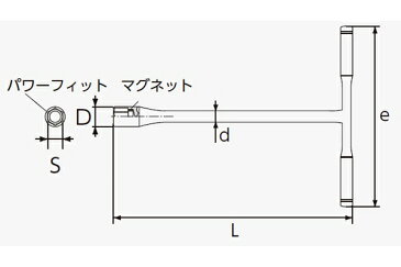 京都機械工具（KTC）:ネプロス T形レンチ 型式:NHT-12