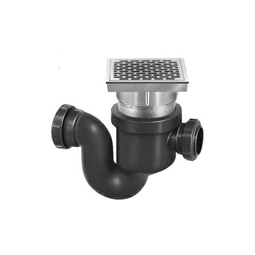 長谷川鋳工所:バス兼用鋳鉄製P型トラップ 型式:MBK-AS-50x40-接続管なし