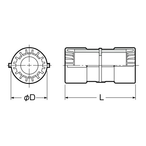 未来工業:カップリング PF管用 型式:MFSC-54GK 2