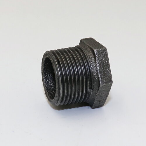 海外調達品(ツビオ):黒継手・径違いブッシング(シュリンク又は袋入り) 型式:HC-BU-1/2×3/8-BK