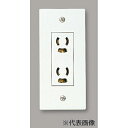 マサル工業:ダクトコンセント2個用接地 2号グレー 型式:DCA231