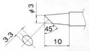 【SALE価格】エスコ (ESCO) EA304AG-8 3.0mm 交換用こて先 EA304AG-8(4)