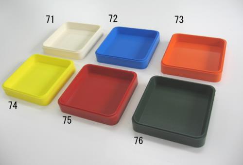 【SALE価格】エスコ (ESCO) EA519WA-75 70x70mm/赤 角・パーツトレー EA519WA-75 【3個セット】