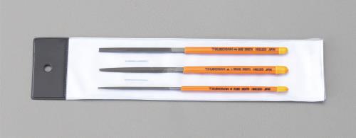 エスコ (ESCO) 170mm やすり(平・半丸・丸=3本組/細目) EA521TA-3E