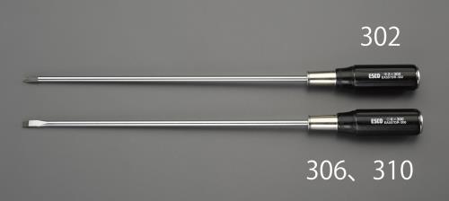 【SALE価格】エスコ (ESCO) 6.0x0.9x300mm [-]ドライバー(貫通型/木柄) EA557DR-306