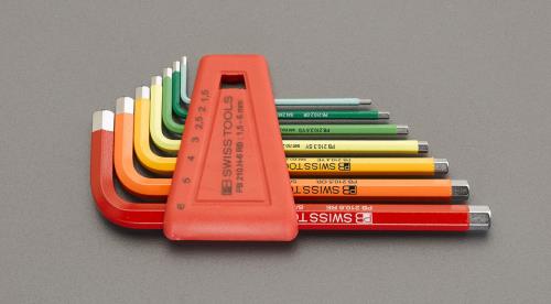 エスコ (ESCO) EA573LK-100 7本組 六角棒レンチ EA573LK-100 【2STセット】