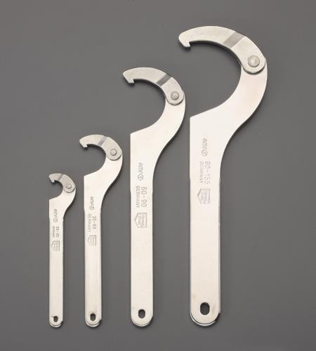 Wrenches - 【SALE価格】エスコ (ESCO) EA613XE 20-155mm 4本組自在フックレンチセット(ステンレス製) EA613XE