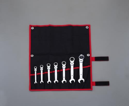 【SALE価格】エスコ (ESCO) EA614HW 7本組/8-19mm コンビネーションギアレンチ(首振型) EA614HW