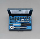 【SALE価格】エスコ (ESCO) EA617CJ-2 1/4"DR ソケットレンチセット EA617CJ-2