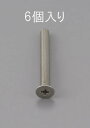【SALE価格】エスコ (ESCO) EA949NB-525 M5 x25mm 皿頭小ねじ(ステンレス製/6本) EA949NB-525