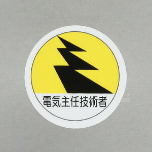 エスコ (ESCO) φ35mm ヘルメットステッカー(電気主任技術者/2枚) EA983AN-51
