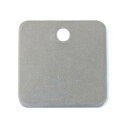 【SALE価格】エスコ (ESCO) EA591HC-4 51x51mm タグブランク(アルミ 角/10枚) EA591HC-4 【7PACKセット】