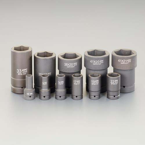 エスコ (ESCO) EA164KV 1"DR(11個組) ホイールナット用ソケット(アウター/インナー用) EA164KV