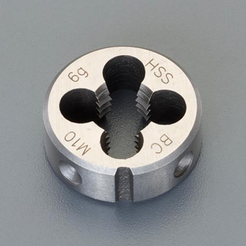 エスコ (ESCO) EA829JG-12 M12x1.75/ 25mm 丸ダイス(並目/HSS) EA829JG-12 【6個セット】(4)