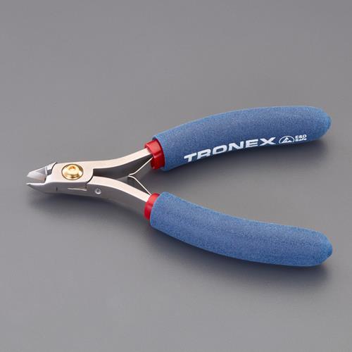 【SALE価格】エスコ (ESCO) EA535TX-2 115mm 精密用ニッパー(フラッシュ/ピアノ線用/ESD) EA535TX-2