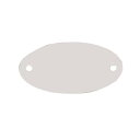 【SALE価格】エスコ (ESCO) EA591HF-3 29x52mm タグブランク(アルミ 楕円/10枚) EA591HF-3 【7PACKセット】