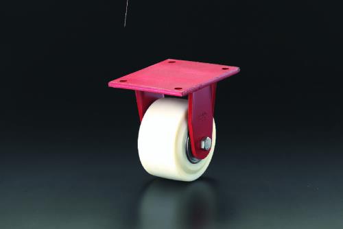 【SALE価格】エスコ (ESCO) EA986KX-200 200mm キャスター(固定金具・ナイロン車輪) EA986KX-200