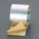 【SALE価格】エスコ (ESCO) EA944SE-72 75mmx10m 軟質アルミ箔粘着テープ EA944SE-72 【4巻セット】