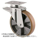 【SALE価格】テンテキャスター 重荷重用高性能旋回キャスター“DELTA”(ウレタン車輪) φ160自在式(トータルロック付) ( 3642ITP160P63...