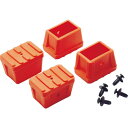 TRUSCO 滑り止めキャップ 4個 オレンジ TSF用 ( TSF-PS2-OR ) トラスコ中山(株)(4)