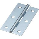 TRUSCO スチール製薄口普通蝶番 三価クロムメッキ仕上げ 全長76.0mm ( 550-76UNCR (10コイリビスナシ ユニクロ) ) トラスコ中山(株...