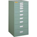 【SALE価格】TRUSCO LVE型キャビネット 500×550×H1100 引出10段 ( LVE-1102 ) トラスコ中山(株)