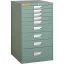 【SALE価格】TRUSCO LVE型キャビネット 500×550×H880 引出9段 ( LVE-885 ) トラスコ中山(株)
