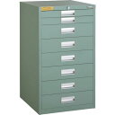 【SALE価格】TRUSCO LVE型キャビネット 500×550×H880 引出8段 ( LVE-886 ) トラスコ中山(株)