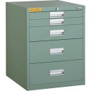 【SALE価格】TRUSCO LVE型キャビネット 500X550XH650 引出5段 ( LVE-654 ) トラスコ中山(株)