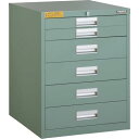 【SALE価格】TRUSCO LVE型キャビネット 500X550XH650 引出6段 ( LVE-658 ) トラスコ中山(株)