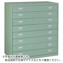 【SALE価格】TRUSCO スリーロックワイドキャビネット 1200X650XH1300 8段 ( TWK-1201B ) トラスコ中山(株)