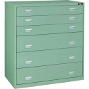 【SALE価格】TRUSCO スリーロックワイドキャビネット 1200X650XH1300 6段 ( TWK-1206B ) トラスコ中山(株)