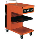 【SALE価格】TRUSCO パンチングパネル付ツールワゴン 507X830XH1050 ( TVD-301R ) トラスコ中山(株)