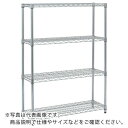 TRUSCO ステンレス製メッシュラック H1228XW905XD457 4段 ( TSM-4344 ) トラスコ中山(株)