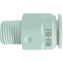 【SALE価格】チヨダ チューブ継手 ファイブ樹脂メイルコネクタ W(白) 8mm・R1/8 ( FR8-01MW ) 千代田通商(株)