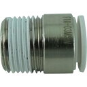 チヨダ チューブ継手 ファイブ六角穴付メイルコネクター W(白) 10mm・R3/8 ( F10-03MSW ) 千代田通商(株)