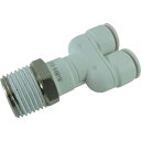チヨダ ファイブメイルブランチワイ W(白)10mm・R1/2 ( F10-04MYW ) 千代田通商(株)