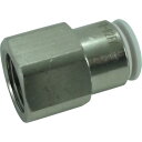 チヨダ ファイブフィメイルコネクタ W(白)6mm・RC1/4 ( F6-02FW ) 千代田通商(株)
