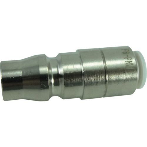 チヨダ ファイブ内蔵カップリングストレートプラグ W(白)6mm ( F6-PNW ) 千代田通商(株)