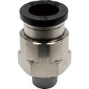 PISCO チューブフィッティング ストレート 適合外径10mm 接続口径R1/8 ( PC1001 ) (株)日本ピスコ