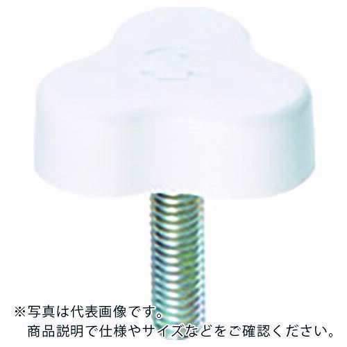 【SALE価格】三星 イーグルスターノブ 三平 ねじ寸法M6×1 白 ( ESK33-M6X15-W-P ) 三星産業貿易(株)