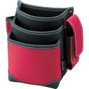 TRUSCO 【売切廃番】 腰袋 3段 携帯電話ホルダー付き レッド ( TWP3-R ) トラスコ中山(株)(4)