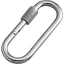 【SALE価格】水本 ステンレス プチカラビナ(環付) 線径8mm 長さ74mm ( B-2109 ) (株)水本機械製作所