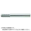 【SALE価格】TRUSCO 超硬バー 先丸円筒型 Φ8X刃長19X軸6 ダブルカット ( TB2C080 ) トラスコ中山(株)